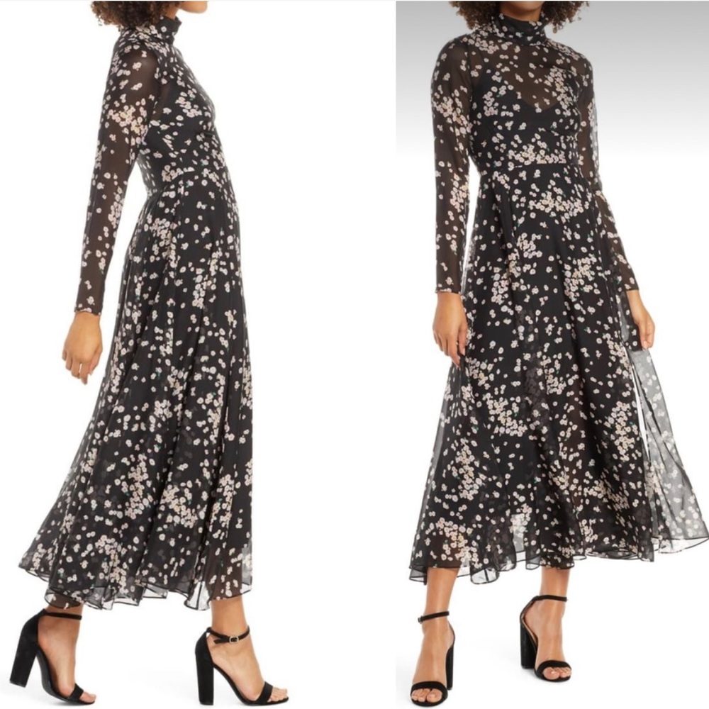 CAARA Ruxley Long Sleeve Maxi Dress